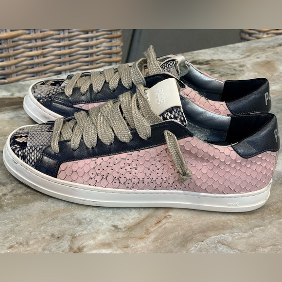 Women’s P448 John Pink Python leather sneakers- Size 40 - Picture 3 of 13